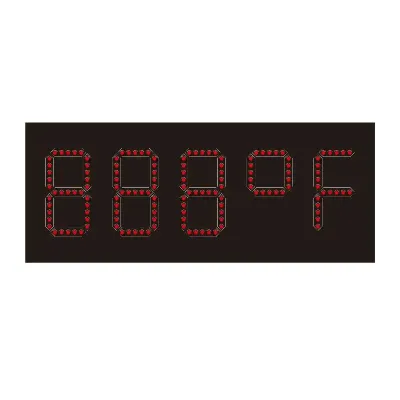 Leadleds Outdoor Led Temperature Display 5 Digits Thermometer