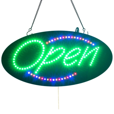 Leadleds Neon Open Sign Multicolor 3 Light Modes for Beauty Salon Nail Sushi Bakery Barber Massage