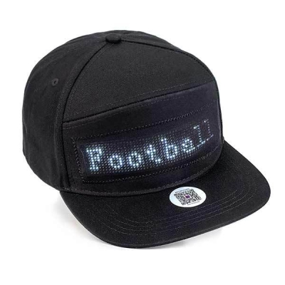 Leadleds Person Wearable Led Hat Snapback Cap Rechargeable Flexible by Smart Phone Programmable