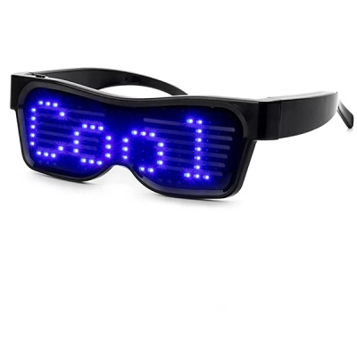 Leadleds Customizable Bluetooth LED Glasses Display Messages, Animation, Drawings for Fun