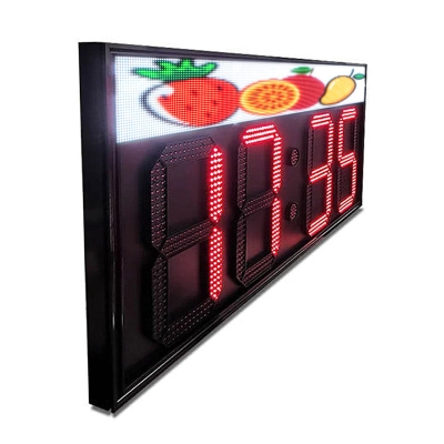 Leadleds 52 in Super Bright Led Clock Display Outdoor Countdown Up Programmable Messages