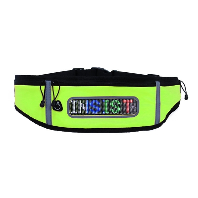 Leadleds Fashion Multifunction USB Charging Gym Bags Waistline Bag Hips Bag With Scrolling Led Screen App Control Sports Lighting