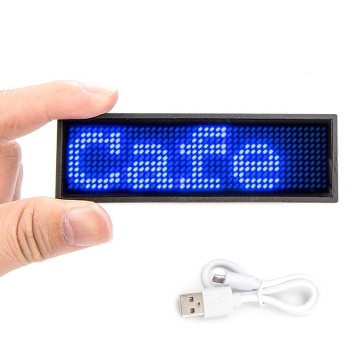 Leadleds Bluetooth Led Badge Name Tag Program Custom Message by Phone