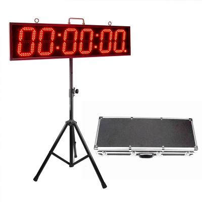Leadleds Double-Sided Digital LED Clock Stopwatch Countdown Count Up for Outdoor