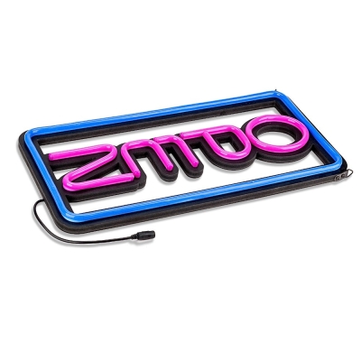 Leadleds Led Open Sign Bright Pink and Blue Color for Kebab Bar Café Restaurant Beer Salon