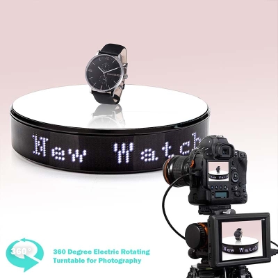 LED Screen Display Electric Rotating Stand APP Control Turntable