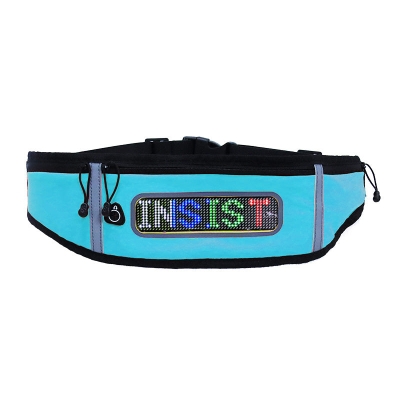 Leadleds Fashion Multifunction USB Charging Gym Bags Waistline Bag Hips Bag With Scrolling Led Screen App Control Sports Lighting
