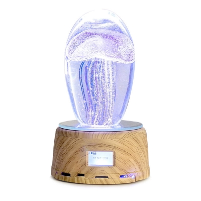 Creative Jellyfish Table Lamp Speaker Rotating Lighting Base Music Box