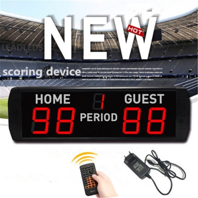 4inch Game electronic LED Digital score board basketball badminton PingPong table tennis scoreboard Tennis wireless remote control