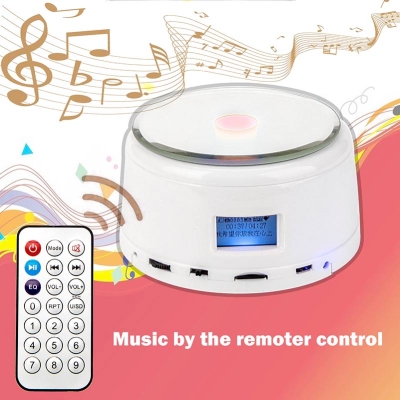 UNTCENT Display Turntables Music Box Bluetooth-compatible RGB Lamp Remote Control