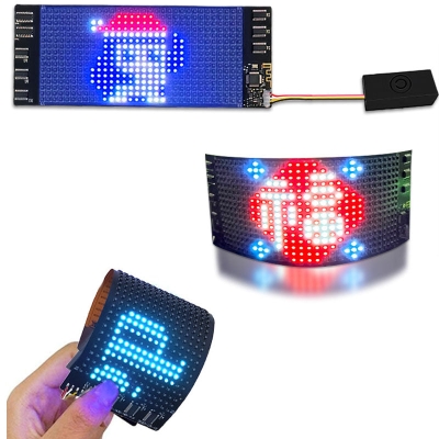 Leadleds Rechargeable LED Sign Flexible Programmable Scrolling Multicolor Messages