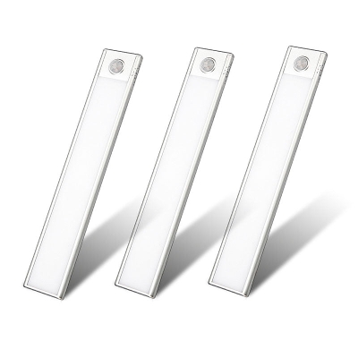 Leadleds Wall Cabinets Light USB Rechargeable Magnetic Motion Sensor Night Light, 3 Pack