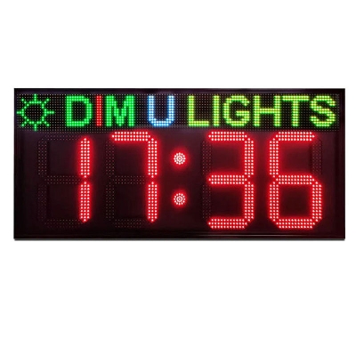 Leadleds 52 in Super Bright Led Clock Display Outdoor Countdown Up Programmable Messages