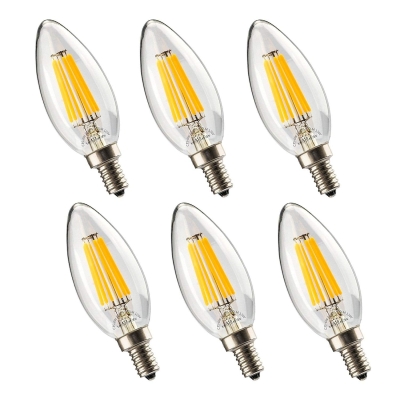 UNTCENT 6w Chandeliers LED Bulb Dimmable 60W Equivalent E12 Candelabra Bulb 2700k, UL Listed