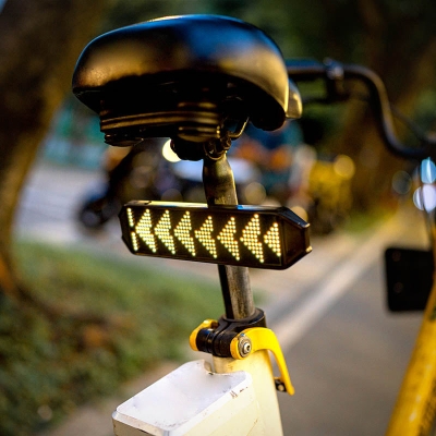 Leadleds Animation Bicycle LED Panel Scrolling Message Warning Sign App Control