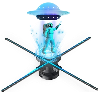 Leadleds 3D Hologram Advertising Display Fan WiFi Control 100CM 4 Axis, Safety Cover Including
