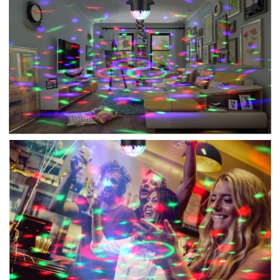 LED Stage Light 3W RGB LED Crystal Magic Ball Stage Effect Lighting Lamp Party Disco Club DJ Bar Light Show Lumiere Lamp