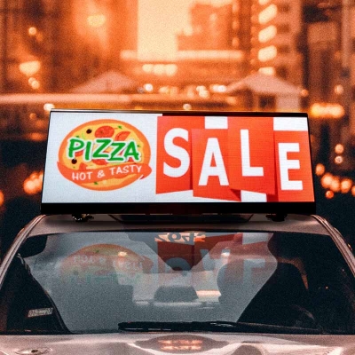 Leadleds 2 Sided Digital Car Topper Vehicles Led Panel Programmable