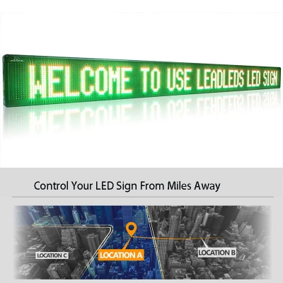 Leadleds 53 in Remote Led Display Board Tricolor Outdoor Digital Signage Super Brightness