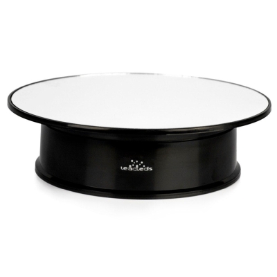 UNTCENT Display Turntable Rotating Display Stand AC Battery Operated, 20cm Mirror Top