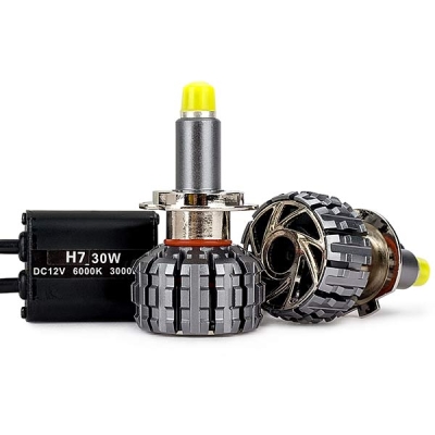 Leadleds H7 LED Headlight Bulbs 360 Degree DC12V 30W 3000lm 6000k Cool White