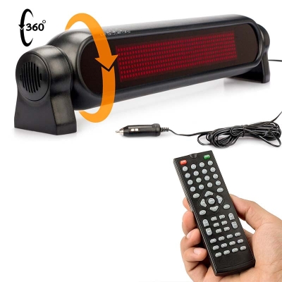 Leadleds Remote Car Sign Program Multi-language, Blue