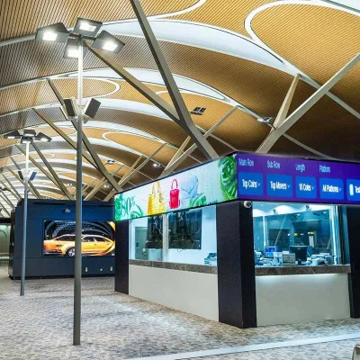 Leadleds Stock Ticker Tape Electronic LED Message Board Full Color for Wall Corner Indoor Mount
