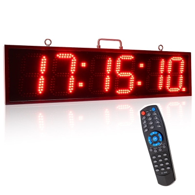 Leadleds Double-Sided Digital LED Clock Stopwatch Countdown Count Up for Outdoor