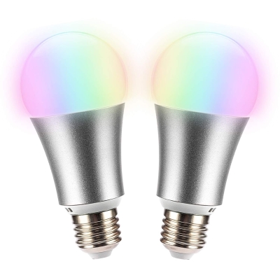 Leadleds Smart WiFi LED Light Bulb A19 600Lm, Multi-Color, Dimmable, Compatible with Alexa & Google Assistant