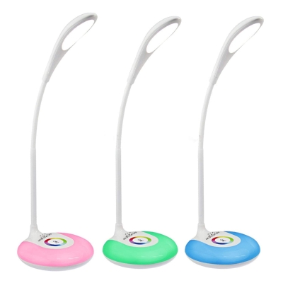 UNTCENT Desk Lamps Book Reading Lights with Touch-Sensitive Control Panel, 256 Color Changing Base, USB Rechargeable LED Bedside Lamps Night Light