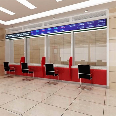 Leadleds Electronic Led Ticker Tape Display Board Digital Signage With SDK Docking Stock Market Finacial News