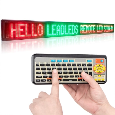 Leadleds Remote Led Sign Outdoor Waterproof 3 Colors Display