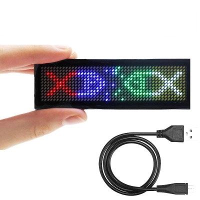 Leadleds Bluetooth LED Name Badge Rechargeable Name Tag