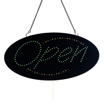 Leadleds Neon Open Sign Multicolor 3 Light Modes for Beauty Salon Nail Sushi Bakery Barber Massage