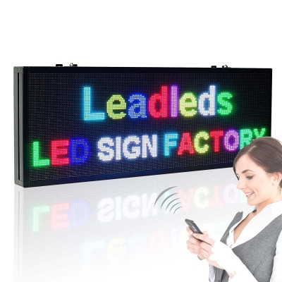 Leadleds 99cm HD Full Color LED Video Sign Board by Phone Fast Program