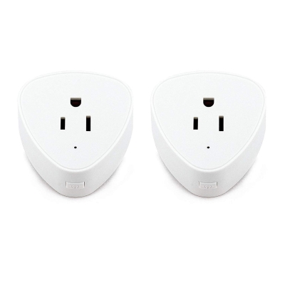 Smart Plug Wifi Outlet Compatible With Alexa, Echo, Google Home, Leadleds Mini Smart Socket with Timer Function, No Hub Required, 10A (2 pack)