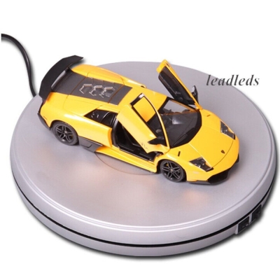 UNTCENT Electric Rotating Display Stand with Bright LED Great for Photography, Dia. 10 in