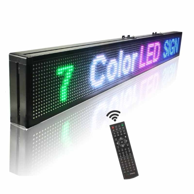 Leadleds 52in Scrolling Remote Control Led Sign Board Color Message Board Animation Open Sign