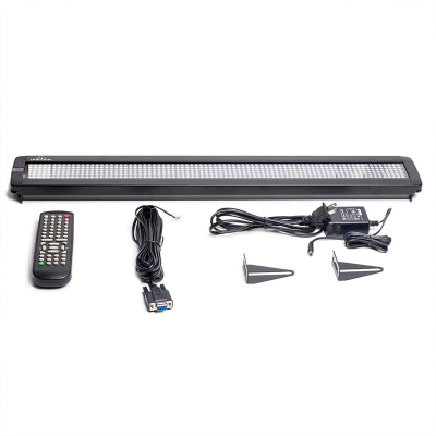 Leadleds Remote Programmable Led Sign Scrolling Message Board Multi language Business Sign, 26 x 4in