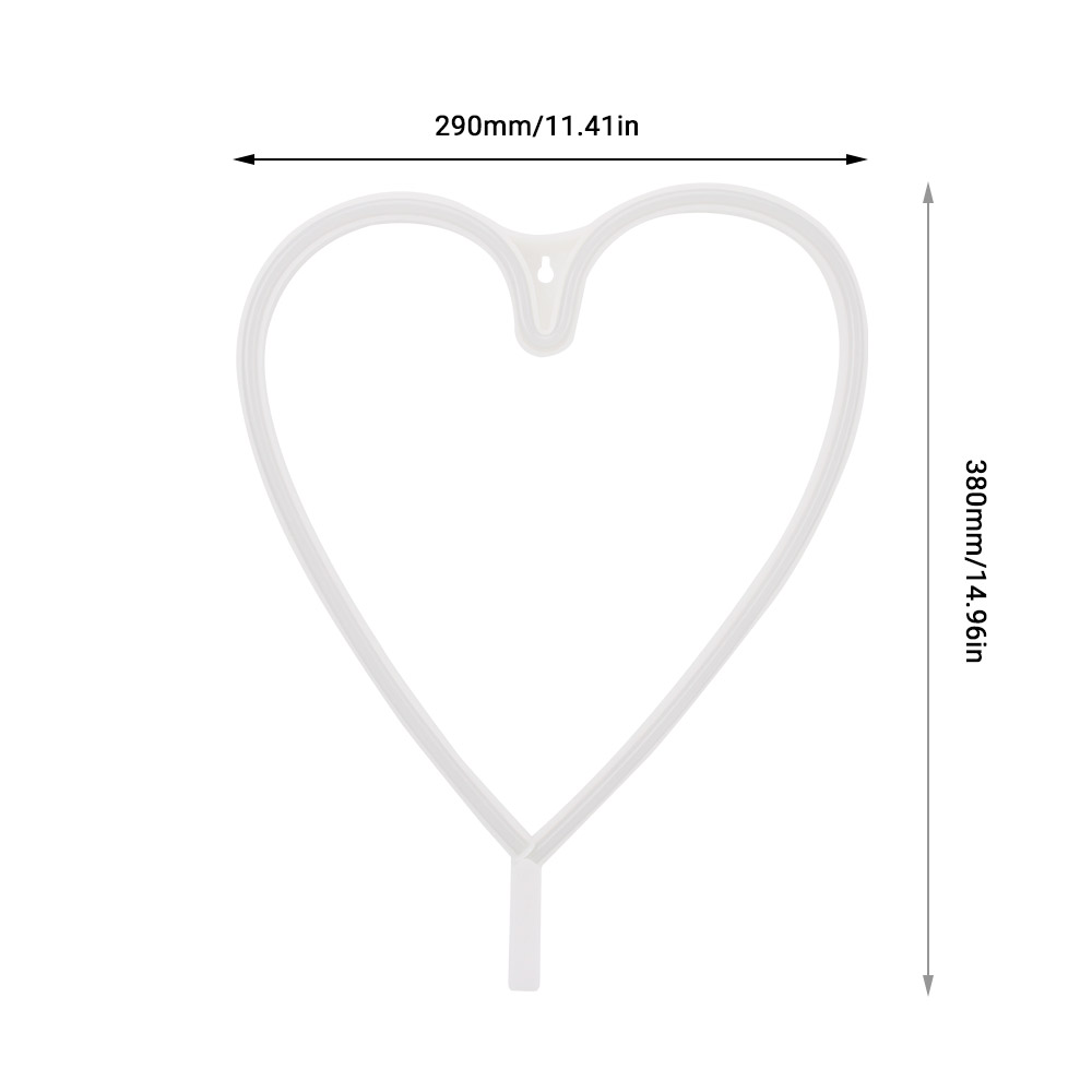 Leadleds Creative LED Neon Light Sign LOVE HEART Wedding Party Decoration Neon Lamp