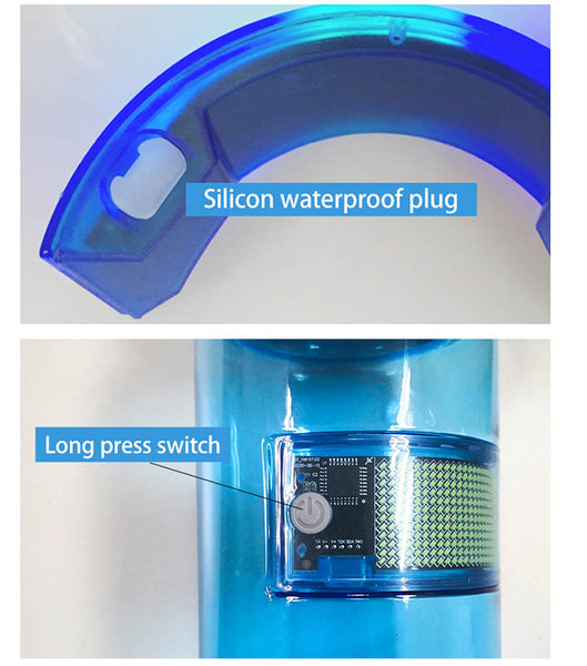 Outdoor Portable Water Bottle with Bluetooth Rechargeable LED Display Promotional Gift Water Bottle Advertising LED Screen