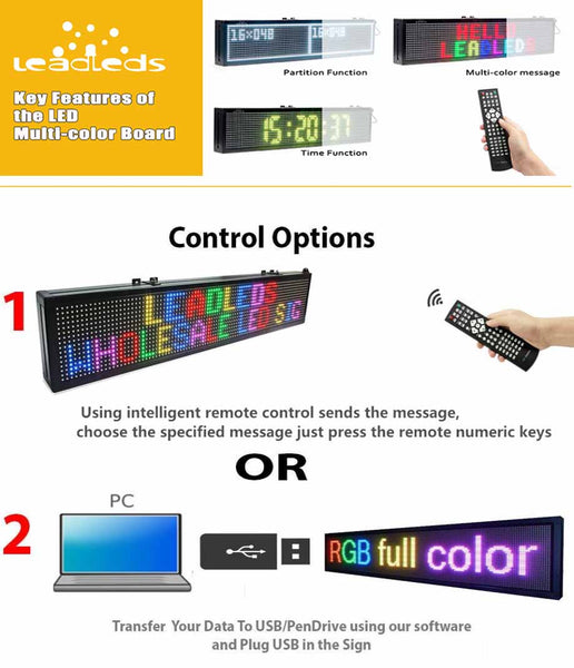 Scrolling LED Signs | Indoor & Outdoor Scrolling LED Signage