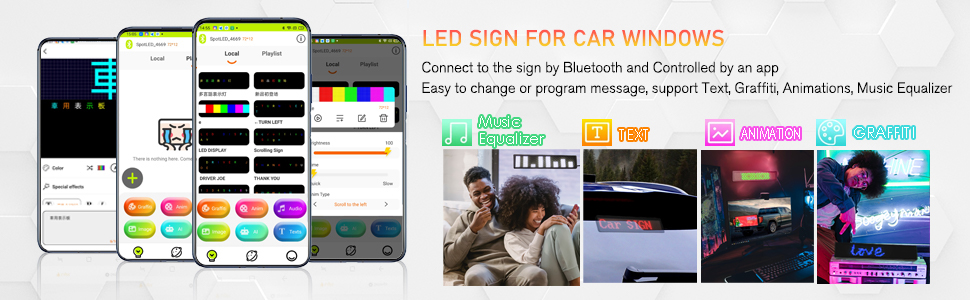 led scrolling sign bluetooth app