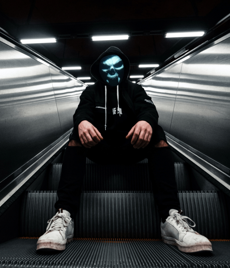 Leadleds RGB Bluetooth LED Mask DIY Animation Text Battery Powered for Party Music Halloween Christmas Gifts
