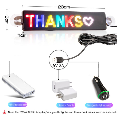 led car signs