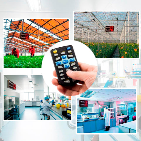 Temperature and Humidity Display Industrial Thermometer and Humidity Instrument Large