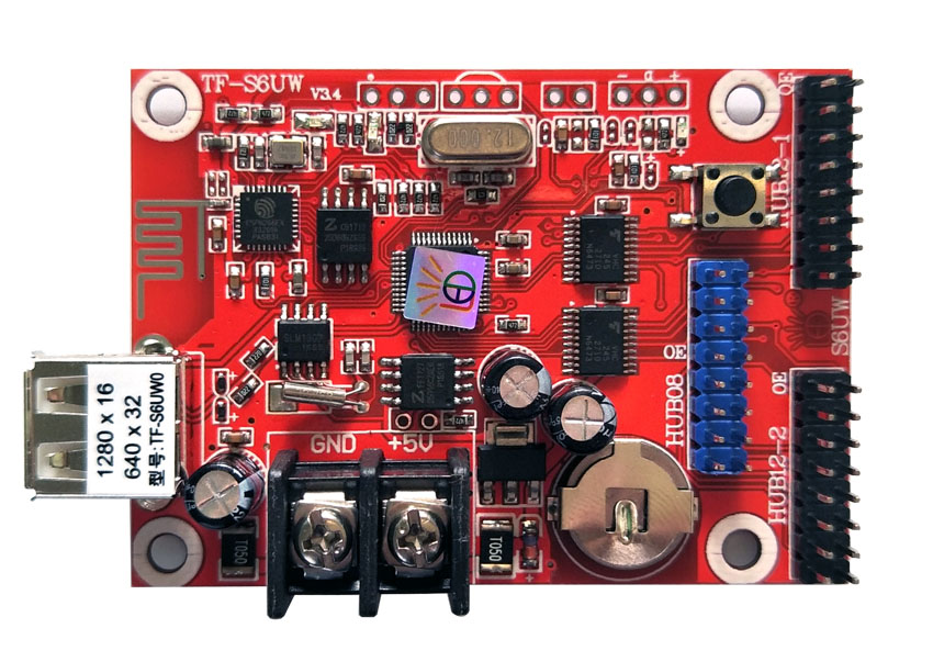 programmable led sign control card