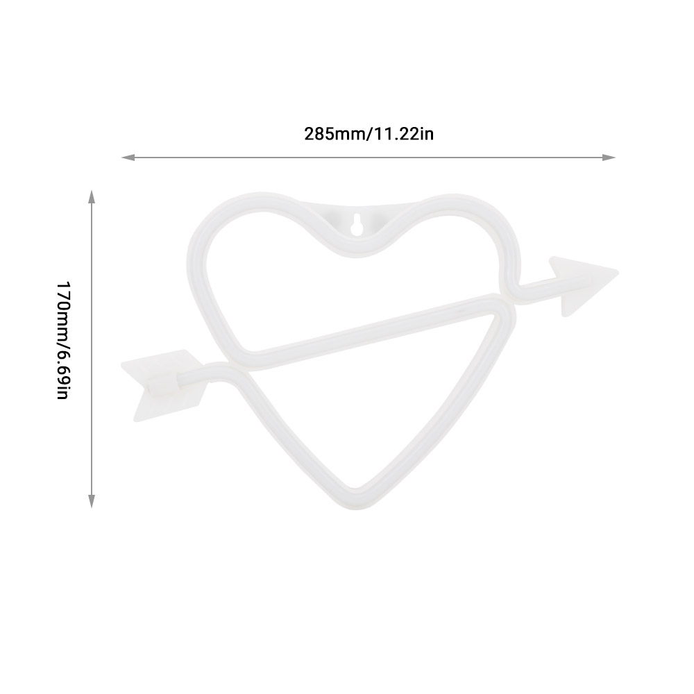 Leadleds Creative LED Neon Light Sign LOVE HEART Wedding Party Decoration Neon Lamp